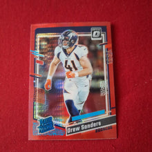 Load image into Gallery viewer, 2023 Optic Drew Sanders Red Prizm Rated RC #230 Denver Broncos SHIPPING INCLUDED
