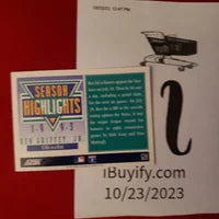 Load image into Gallery viewer, 1994 Score Ken Griffey Jr. #628 8 HR's in a row SHIPPING IS INCLUDED