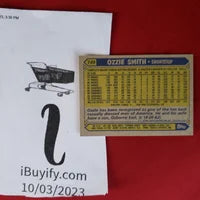 Load image into Gallery viewer, 1987 Topps Ozzie Smith #749 St Louis Cardinals HOF SHIPPING IS INCLUDED