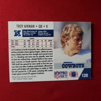 Load image into Gallery viewer, 1991 ProSet Troy Aikman #128 Cowboys HOF SHIPPING IS INCLUDED