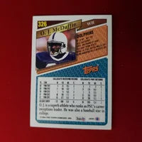 Load image into Gallery viewer, 1993 Topps O.J. McDuffie RC #326 Miami Dolphins SHIPPED AND INSURED