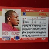 Load image into Gallery viewer, 1990 Pro set Charles Haley #289 49ers SHIPPING IS INCLUDED