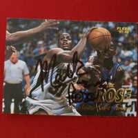 Load image into Gallery viewer, Malik Rose Autograph - San Antonio Spurs on a 97-98 Fleer RC SHIPPING INCLUDED