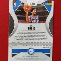 Load image into Gallery viewer, 2019 Prizm Joel Embiid Red White & Blue Prizm #199 Kansas Jayhawks 76ers SHIPPING IS INCLUDED
