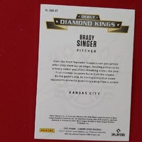 Load image into Gallery viewer, 2021 Diamond Kings Brady Singer Debut Blue #DDK-KR Kansas City Royals SHIPPING INCLUDED
