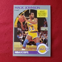 NBA Hoops Most deals Valuable Player Magic Johnson card #157 1990