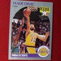 Load image into Gallery viewer, 1990 NBAHoops Vlade Divac RC #154 L.A. Lakers FIBA HOF SHIPPING INCLUDED