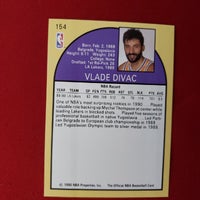 Load image into Gallery viewer, 1990 NBAHoops Vlade Divac RC #154 L.A. Lakers FIBA HOF SHIPPING INCLUDED