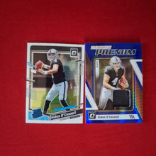 Load image into Gallery viewer, Aiden O&#39;Connell RC 2 card Lot Las Vegas Raiders TRACKING IS INCLUDED
