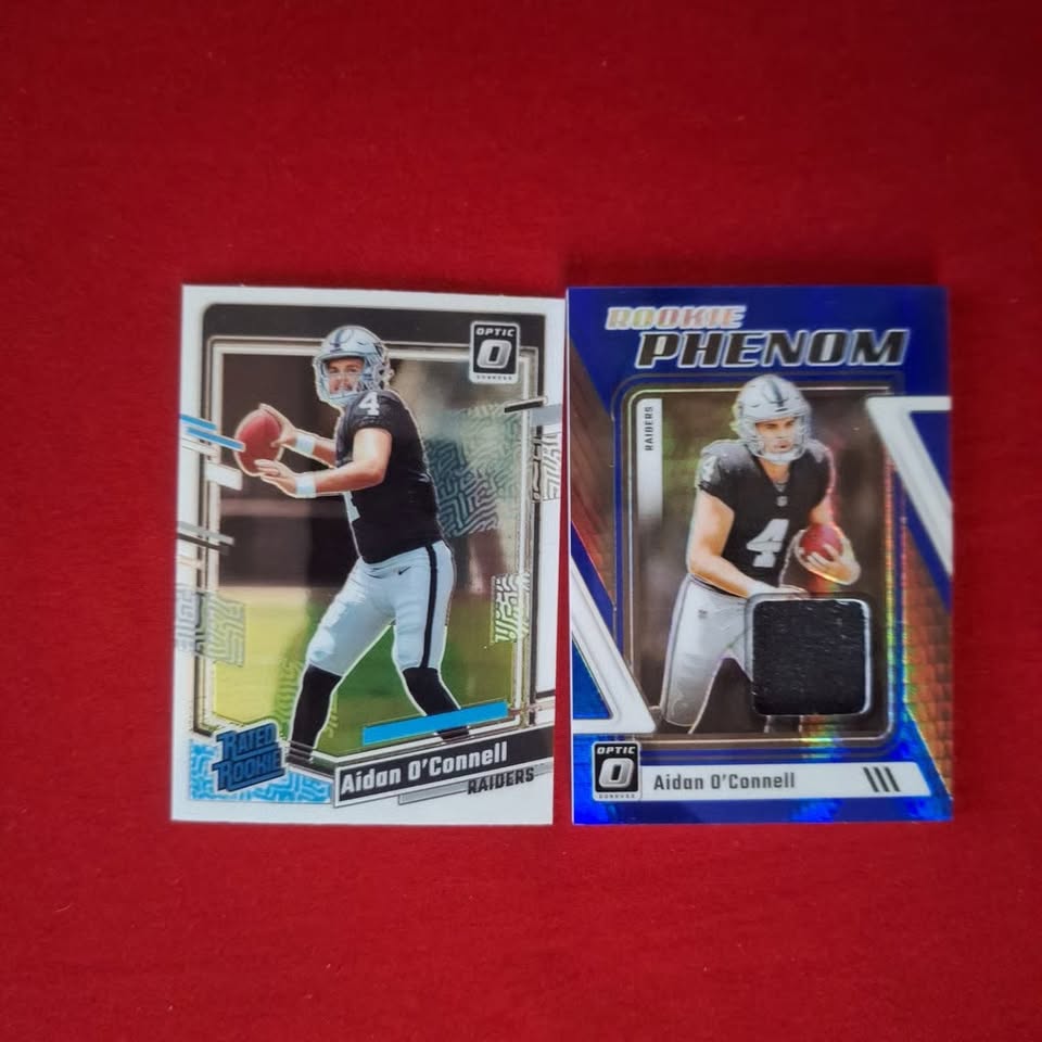 Aiden O'Connell RC 2 card Lot Las Vegas Raiders TRACKING IS INCLUDED