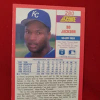 Load image into Gallery viewer, 1990 Score Bo Jackson #280 Kansas City Royals HOF SHIPPING IS INCLUDED
