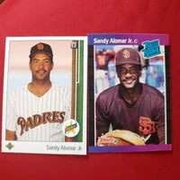 Load image into Gallery viewer, Sandy Alomar Jr. Rated Rookie Lot (2 Cards) Padres SHIPPING IS INCLUDED
