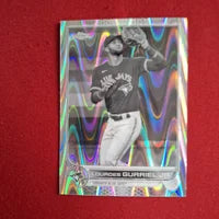 2023 Topps Chrome Lourdes Gurriel Jr. Toronto Blue Jays Black & White Raywave SHIPPING IS INCLUDED