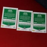 Load image into Gallery viewer, Mike Trout 2021 Donruss Halo Purple Lot (3 Cards) L.A. Angels
