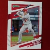 Load image into Gallery viewer, Mike Trout 2021 Donruss Halo Purple Lot (3 Cards) L.A. Angels
