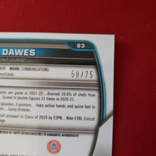 Load image into Gallery viewer, 2023 Bowman U 1st Bowman Al-Amir Dawes Auto /75 Seton Hall SHIPPING IS INCLUDED
