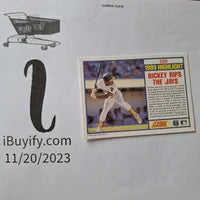 Load image into Gallery viewer, 1990 Score Rickey Henderson #698 Oakland A&#39;s HOF SHIPPING IS INCLUDED
