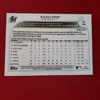 Load image into Gallery viewer, 2021 Topps Chrome Zach Pop RC #41 Miami Marlins SHIPPING IS INCLUDED
