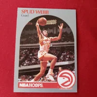 Load image into Gallery viewer, 1990 NBA Hoops Spud Webb #35 Atlanta Hawks SHIPPING IS INCLUDED

