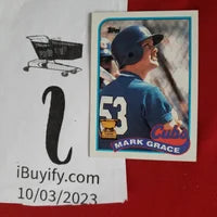 Load image into Gallery viewer, 1989 Topps Mark Grace All-Star RC #465 Chicago Cubs SHIPPING IS INCLUDED
