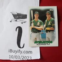 Load image into Gallery viewer, 1988 Topps Bash brothers Canseco McGwire Athletics #759 SHIPPING IS INCLUDED
