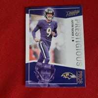 Load image into Gallery viewer, 2022 Prestige Justin Tucker Prestigious Pros #PP-19 Ravens SHIPPING IS INCLUDED
