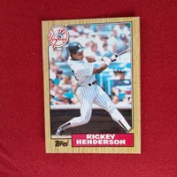 Load image into Gallery viewer, 1987 Topps Rickey Henderson #735 New York Yankees HOF SHIPPING IS INCLUDED
