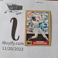 Load image into Gallery viewer, 1987 Topps Rickey Henderson #735 New York Yankees HOF SHIPPING IS INCLUDED
