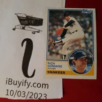 Load image into Gallery viewer, 1983 Topps Rich &quot;Goose&quot; Gossage #240 Yankees HOF SHIPPING IS INCLUDED
