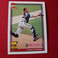 1991 Topps Sandy Alomar RC #165 Cleveland Guardians SHIPPING IS INCLUDED