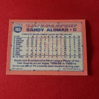 Load image into Gallery viewer, 1991 Topps Sandy Alomar RC #165 Cleveland Guardians SHIPPING IS INCLUDED
