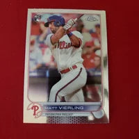 2022 Topps Crome Matt Vierling RC #181 Philadelphia Phillies SHIPPING INCLUDED