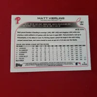 Load image into Gallery viewer, 2022 Topps Crome Matt Vierling RC #181 Philadelphia Phillies SHIPPING INCLUDED
