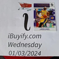 Load image into Gallery viewer, 2023 Donruss LeBron James Franchise Features #23 Lakers SHIPPING IS INCLUDED
