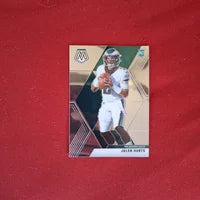 Load image into Gallery viewer, 2020 Mosiac Jalen Hurts RC Base #222 Oklahoma Sooners Philadelphia Eagles SHIPPING IS INCLUDED
