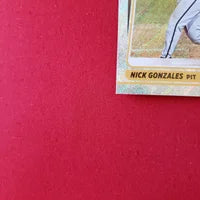 Load image into Gallery viewer, 2021 Donruss Nick Gonzales Rated Prospect Rapture Parallel Pirates SHIPPING IS INCLUDED
