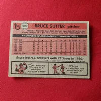 Load image into Gallery viewer, 1981 Topps Bruce Sutter N.L. All-Star #590 Chicago Cubs HOF SHIPPING IS INCLUDED

