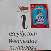 Load image into Gallery viewer, 2021 Diamond Kings Debut Cristian Javier Red Frame #DDK-HA Houston Astros SHIPPING IS INCLUDED
