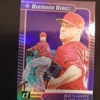 2021 Donruss Jack Flaherty Diamond Kings Holo Purple St. Louis Cardinals SHIPPING INCLUDED