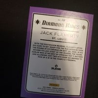 Load image into Gallery viewer, 2021 Donruss Jack Flaherty Diamond Kings Holo Purple St. Louis Cardinals SHIPPING INCLUDED
