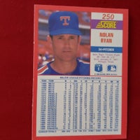Load image into Gallery viewer, 1990 Score Nolan Ryan #250 Texas Rangers HOFer SHIPPING IS INCLUDED

