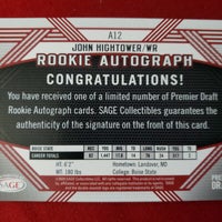 Load image into Gallery viewer, 2020 Sage Hit John Hightower RC Auto Boise State Broncos/Chargers SHIPPING IS INCLUDED
