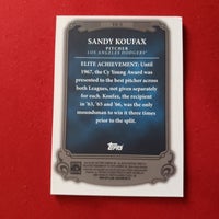 Load image into Gallery viewer, 2013 Topps Sandy Koufax The Elite #TE-5 L.A. Dodgers SHIPPING ALWAYS INCLUDED
