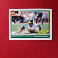 Load image into Gallery viewer, 1991 Topps 40th Rickey Henderson #670 Oakland A&#39;s HOF SHIPPING IS INCLUDED
