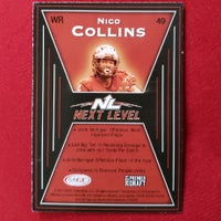 Load image into Gallery viewer, 2021 Premier Draft Nico Collins Next Level #49 Houston Texans Michigan Wolverines SHIPPING INCLUDED
