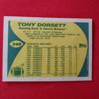 Load image into Gallery viewer, 1989 Topps Tony Dorsett #240 Dallas Cowboys HOF SHIPPING IS INCLUDED
