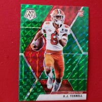 Load image into Gallery viewer, 2020 Mosiac A.J. Terrell RC #248 Green Clemson Tigers SHIPPING IS INCLUDED
