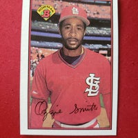 1989 Bowman Tiffany Ozzie Smith #436 Cardinals HOF SHIPPING INCLUDED