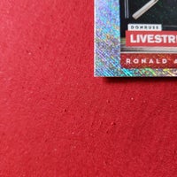 Load image into Gallery viewer, 2021 Donruss Ronald Acuna Jr. Livestream Rapture Parallel Atlanta Braves SHIPPING IS INCLUDED
