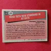 Load image into Gallery viewer, 1981 Topps Pete Rose #205 Philadelphia Phillies SHIPPING IS INCLUDED
